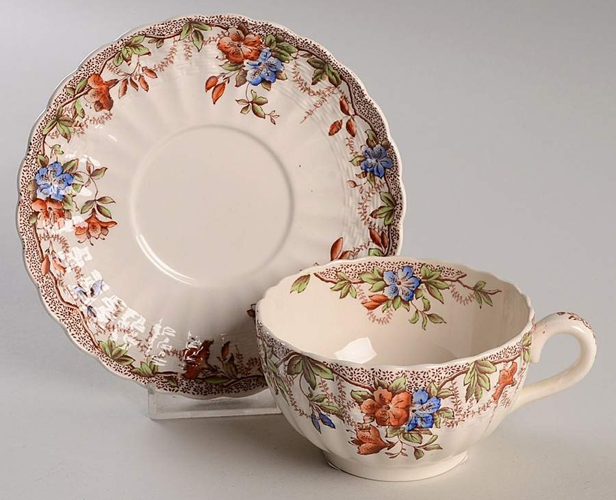 Sydney Flat Cup & Saucer Set by Spode-1