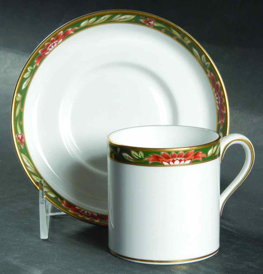 Tamarind Flat Demitasse Cup & Saucer Set by Spode-1