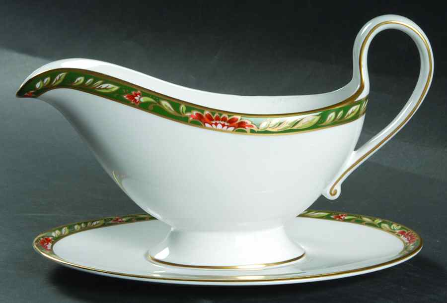 Tamarind Gravy Boat & Underplate by Spode-1