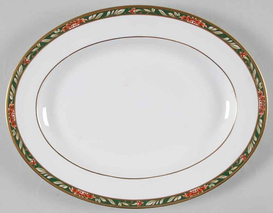 Tamarind 13" Oval Serving Platter by Spode-1