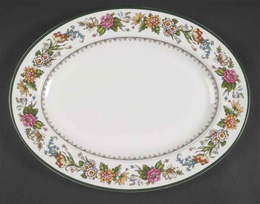 Tapestry 13" Oval Serving Platter by Spode-1