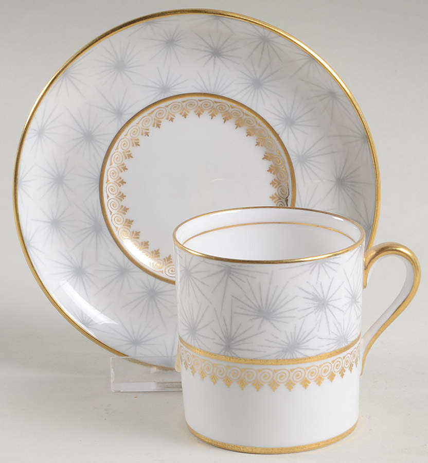 Thistledown Flat Demitasse Cup & Saucer Set by Spode-1