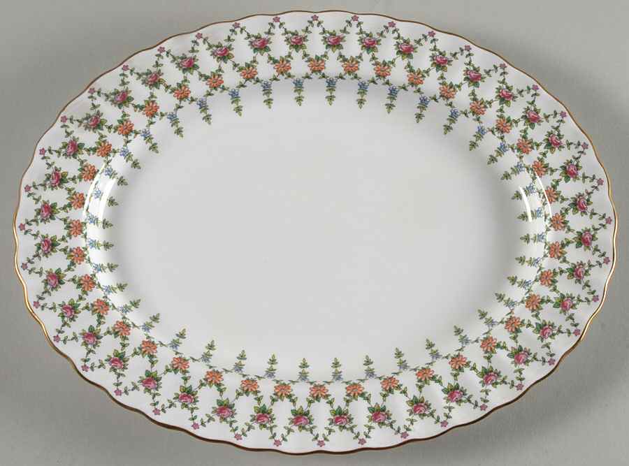 Tiara 12" Oval Serving Platter by Spode-1