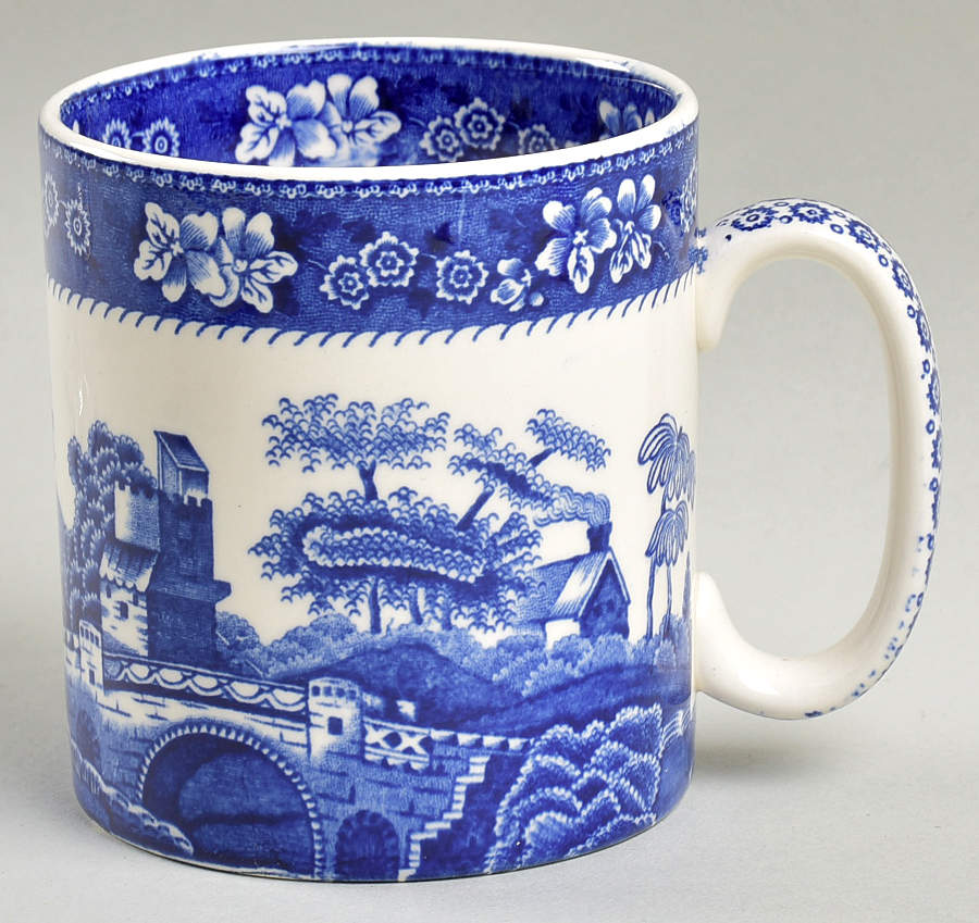 Tower Blue (Newer Backstamp) Mug by Spode-1