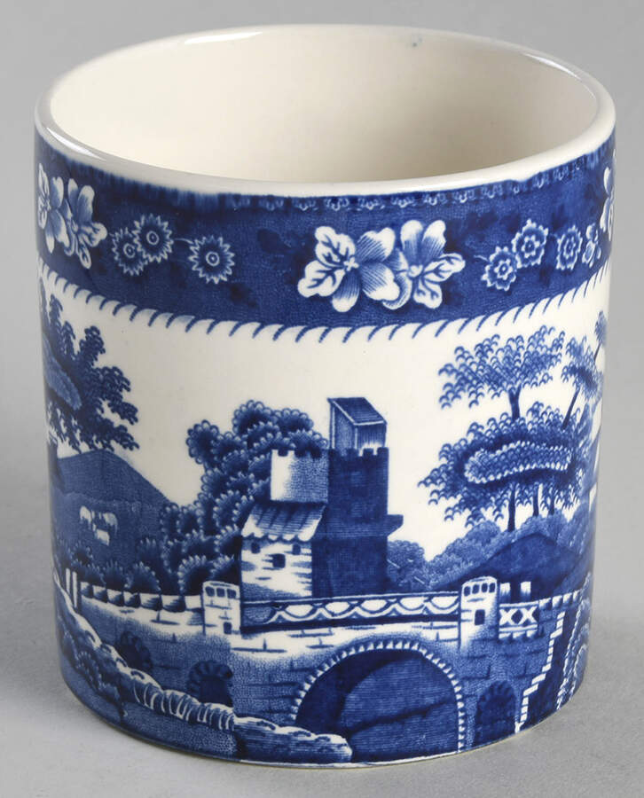 Tower Blue (Newer Backstamp) Jam/Jelly No Lid by Spode-1