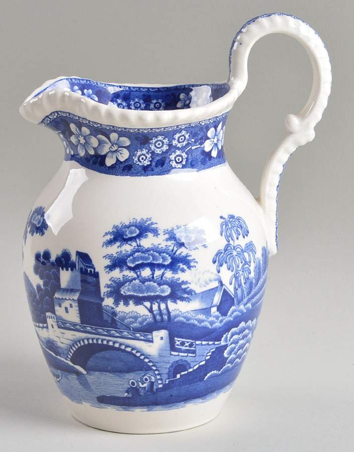 Tower Blue (Newer Backstamp) 20 Oz Pitcher by Spode-1