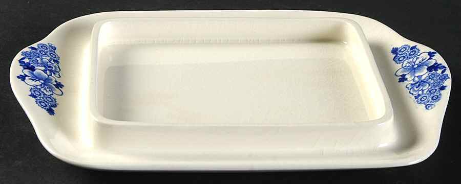 Tower Blue (Newer Backstamp) Square Butter No Lid by Spode-1