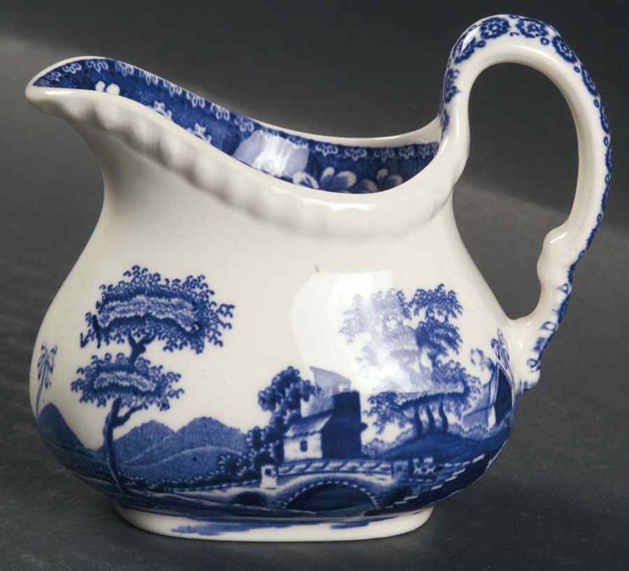 Tower Blue (Newer Backstamp) Mini Creamer by Spode-1