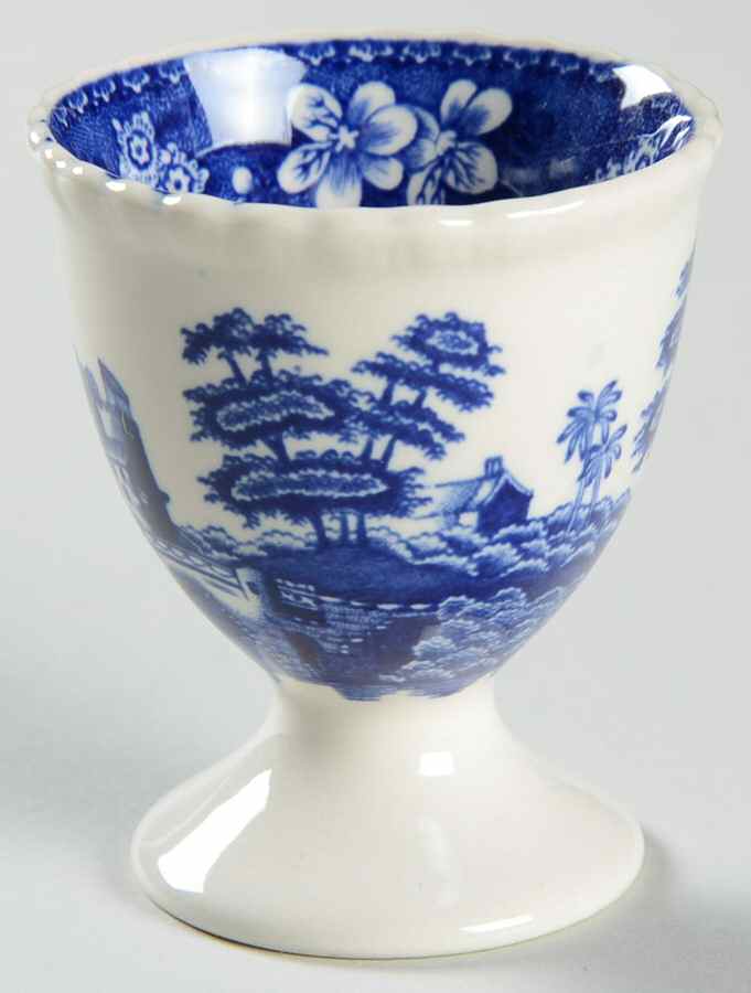 Tower Blue (Newer Backstamp) Single Egg Cup by Spode-1
