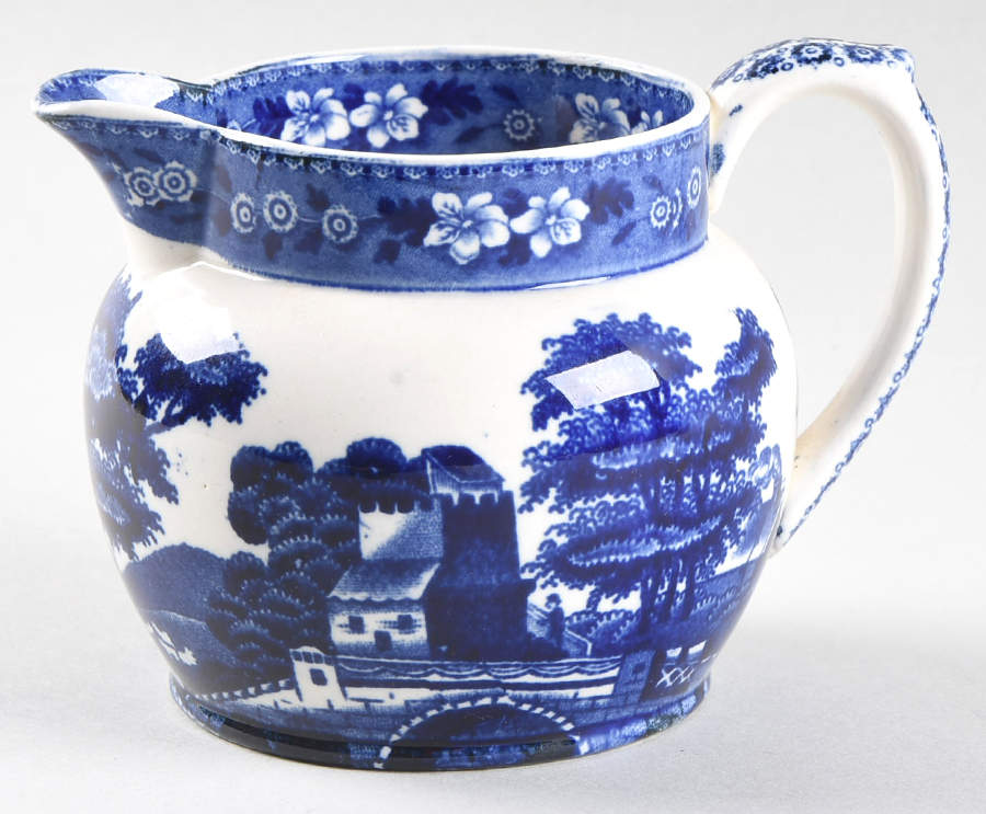Tower Blue (No #, Older, Gadroon) 10 Oz Jug by Spode-1