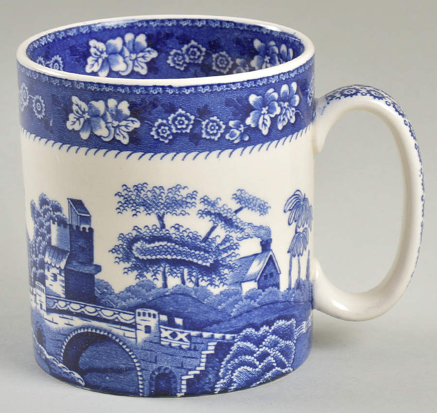 Tower Blue (No #, Older, Gadroon) Mug by Spode-1