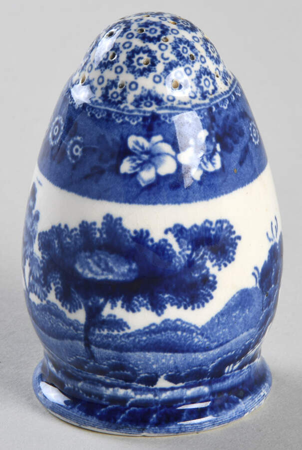 Tower Blue (No #, Older, Gadroon) Pepper Shaker by Spode-1