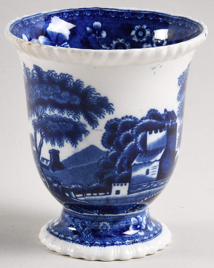 Tower Blue (No #, Older, Gadroon) Single Egg Cup by Spode-1