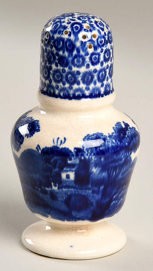 Tower Blue (No #, Older, Gadroon) Pepper Shaker by Spode-1