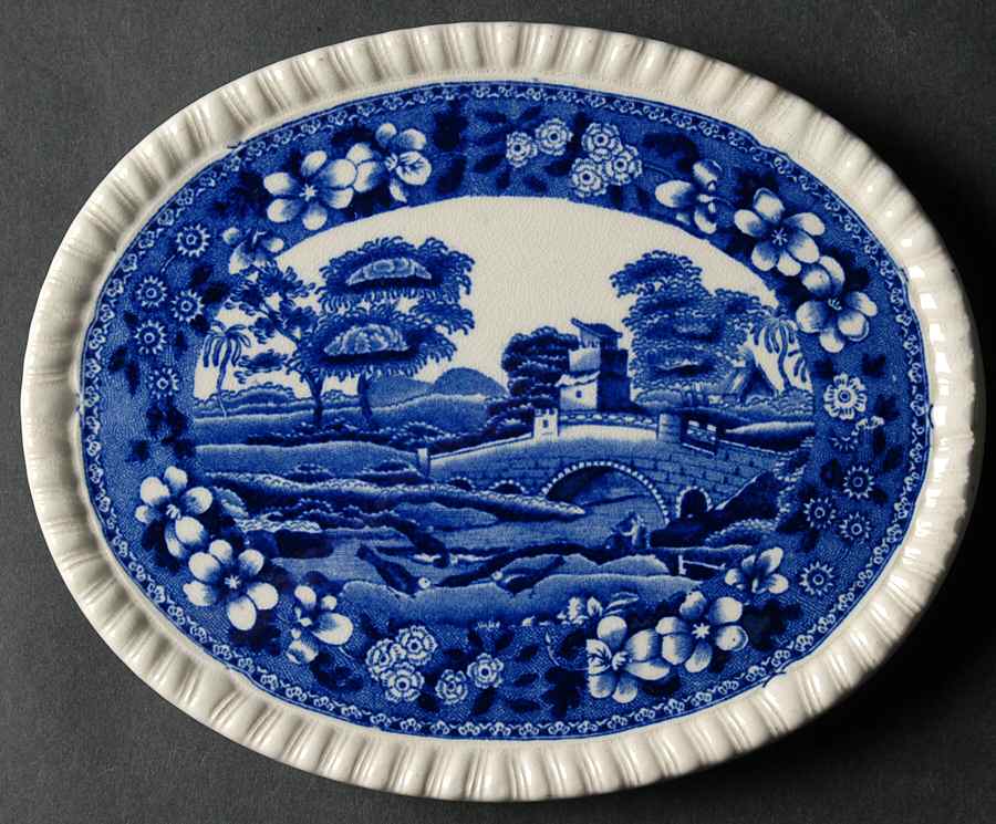Tower Blue (No #, Older, Gadroon) Trivet by Spode-1