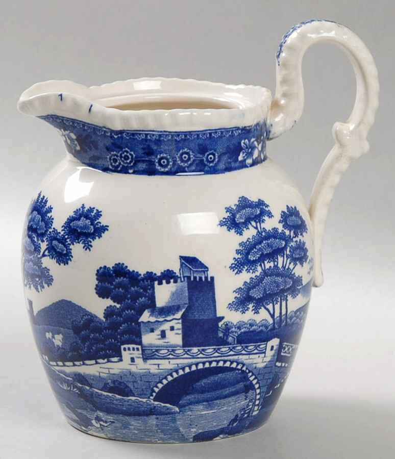 Tower Blue (No #, Older, Gadroon) Large Syrup No Lid by Spode-1