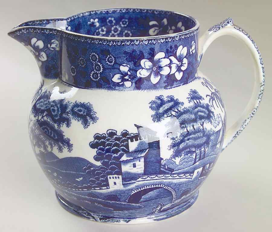 Tower Blue (No #, Older, Gadroon) 48 Oz Jug by Spode-1