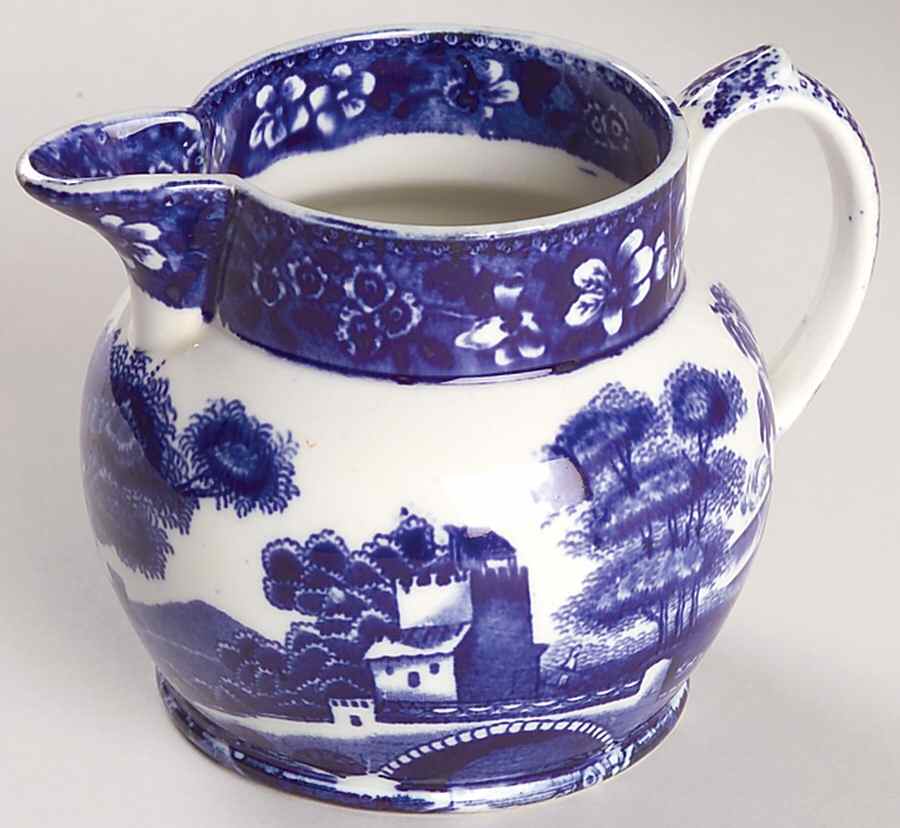 Tower Blue (No #, Older, Gadroon) 12 Oz Jug by Spode-1
