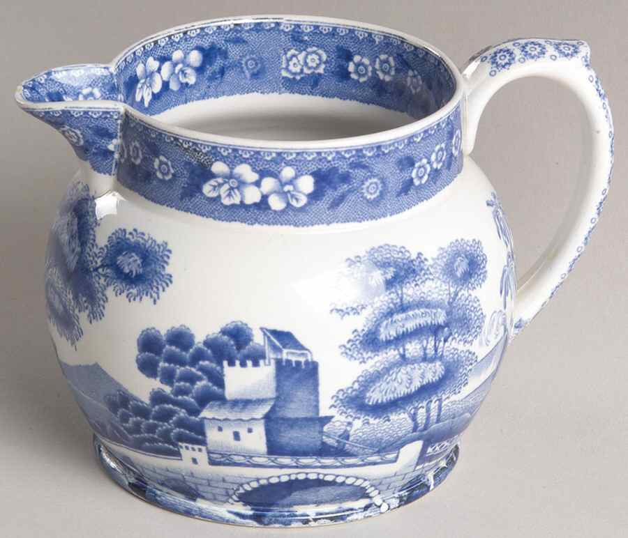 Tower Blue (No #, Older, Gadroon) 12 Oz Milk Jug by Spode-1