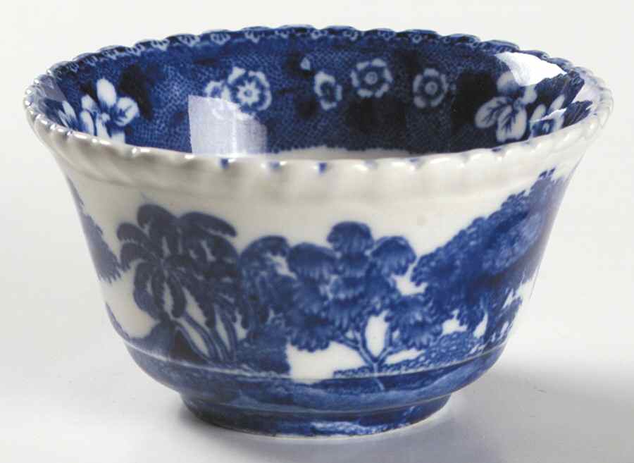 Tower Blue (No #, Older, Gadroon) Individual Open Sugar Bowl by Spode-1