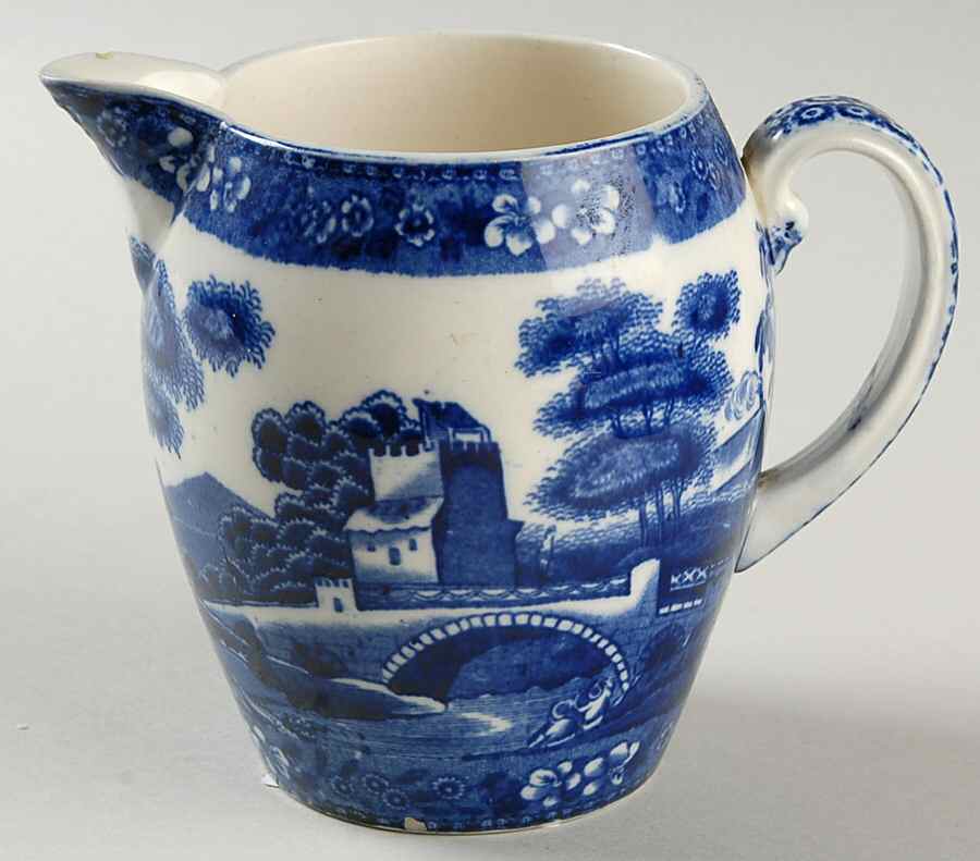 Tower Blue (No #, Older, Gadroon) 16 Oz Pitcher by Spode-1