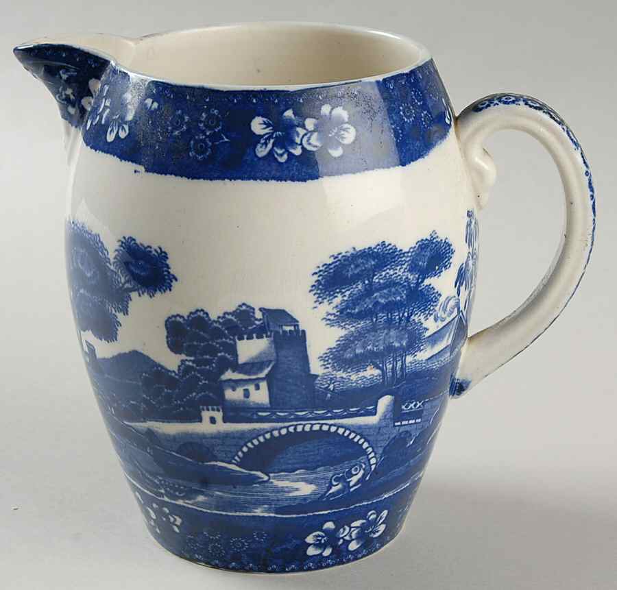 Tower Blue (No #, Older, Gadroon) 32 Oz Pitcher by Spode-1