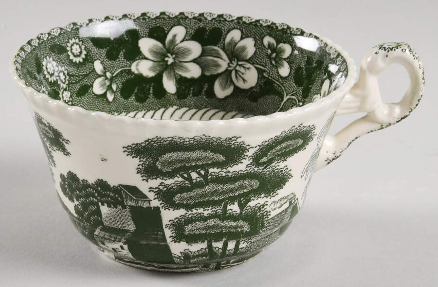 Tower Green Flat Cup by Spode-1