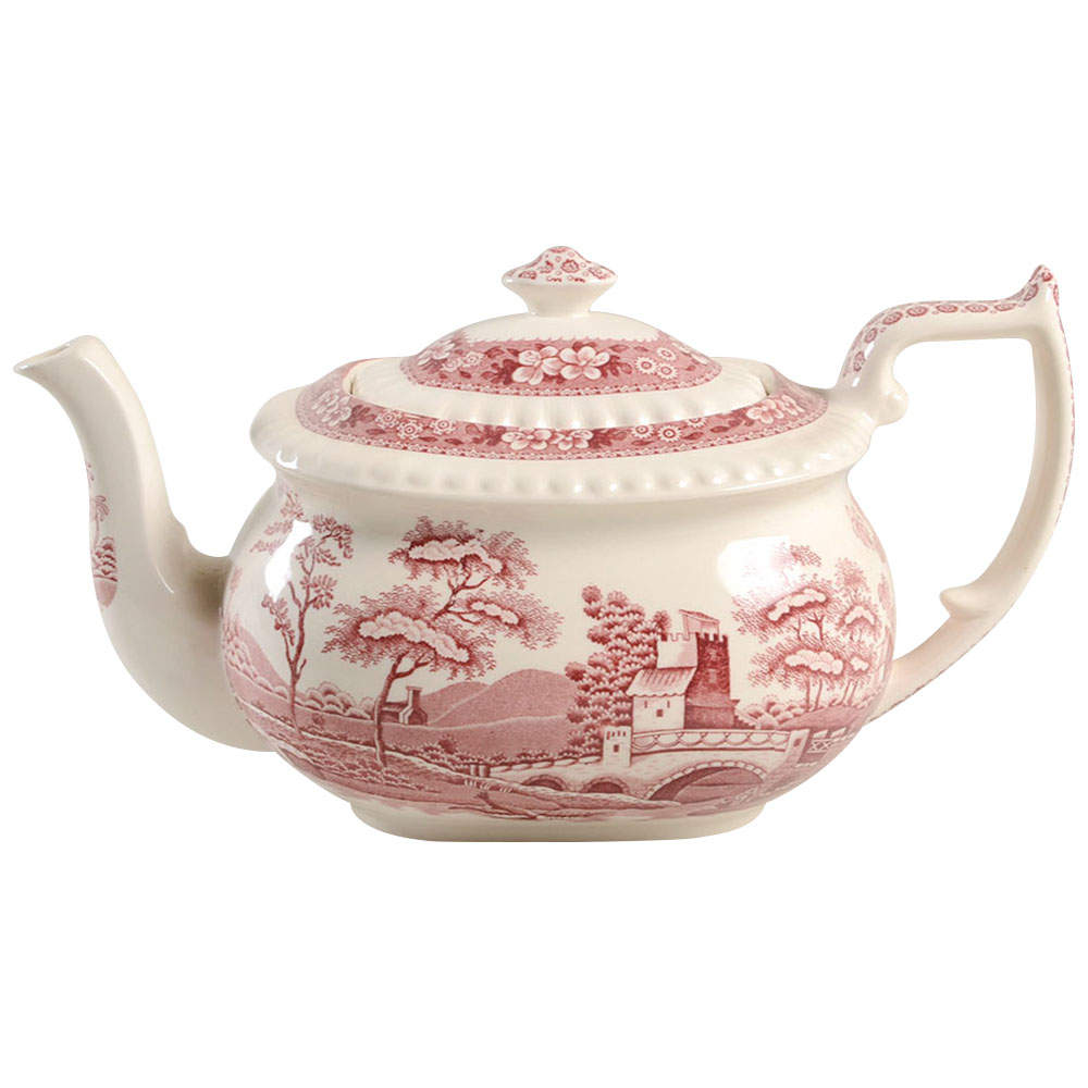 Tower Pink (Newer Backstamp) Teapot & Lid by Spode-1