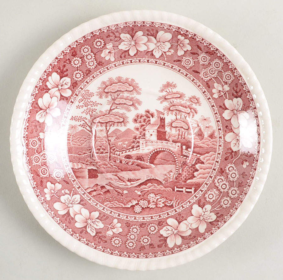 Tower Pink (Newer Backstamp) Saucer for Oversized Cup by Spode-1