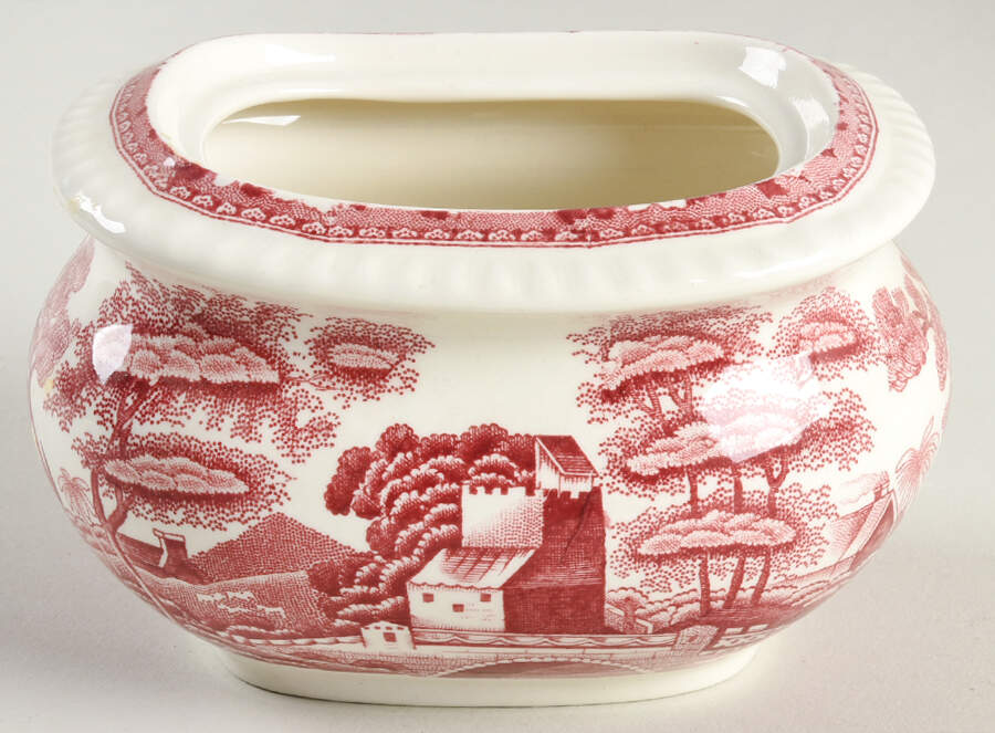 Tower Pink (Newer Backstamp) Sugar Bowl No Lid by Spode-1