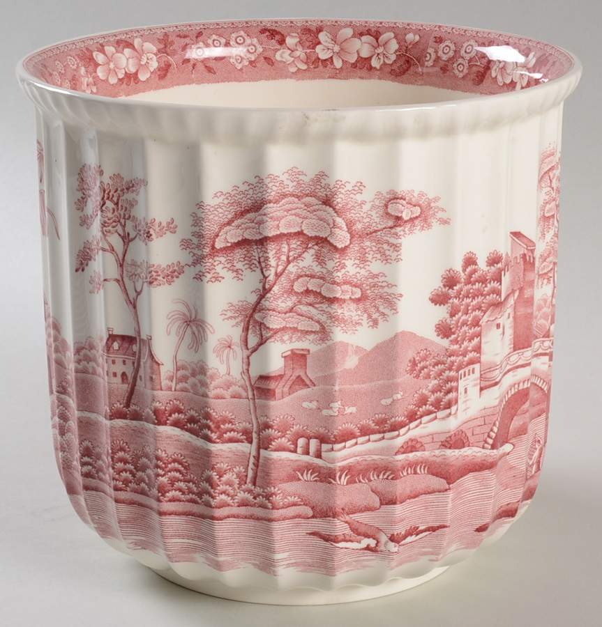 Tower Pink (Newer Backstamp) 6" Cachepot by Spode-1