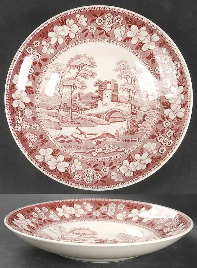 Tower Pink (Newer Backstamp) Bread and Butter Bowl by Spode-1