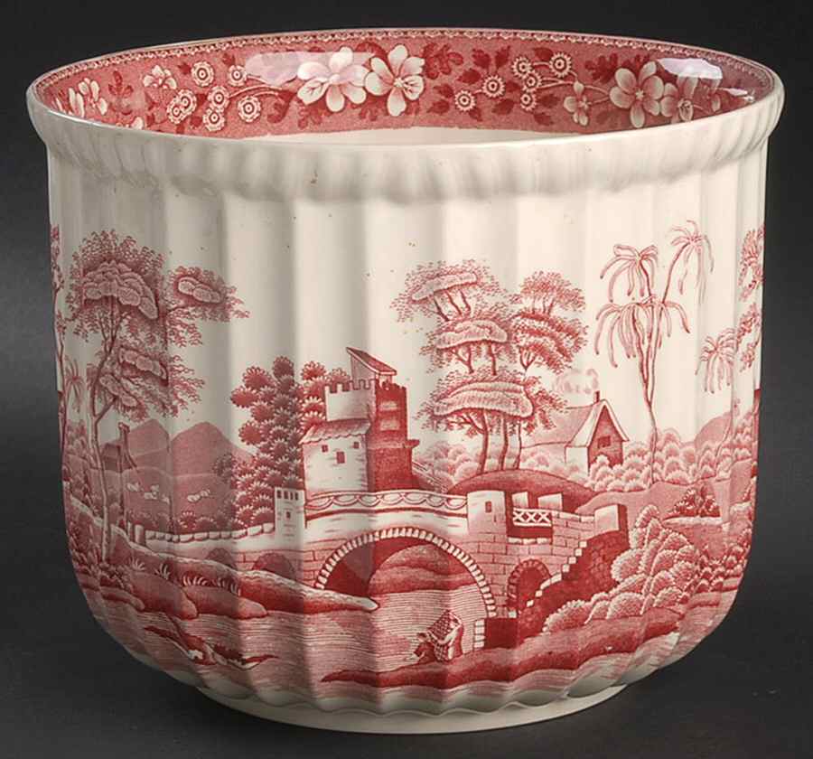 Tower Pink (Newer Backstamp) 6" Cachepot by Spode-1