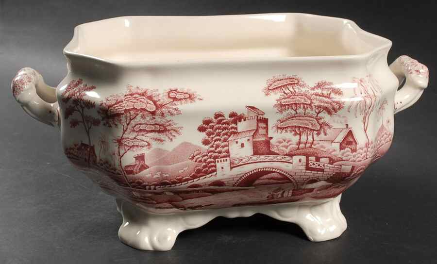 Tower Pink (Newer Backstamp) Tureen No Lid by Spode-1