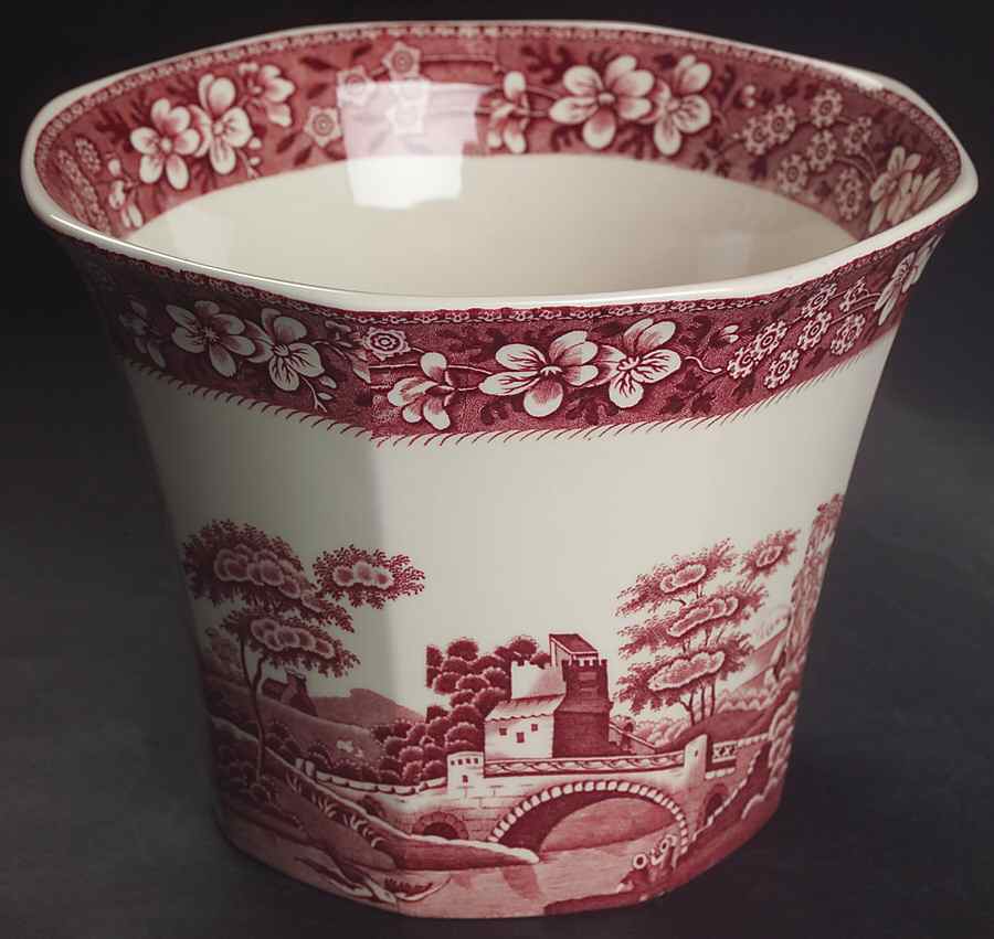 Tower Pink (Newer Backstamp) Medium Cachepot by Spode-1