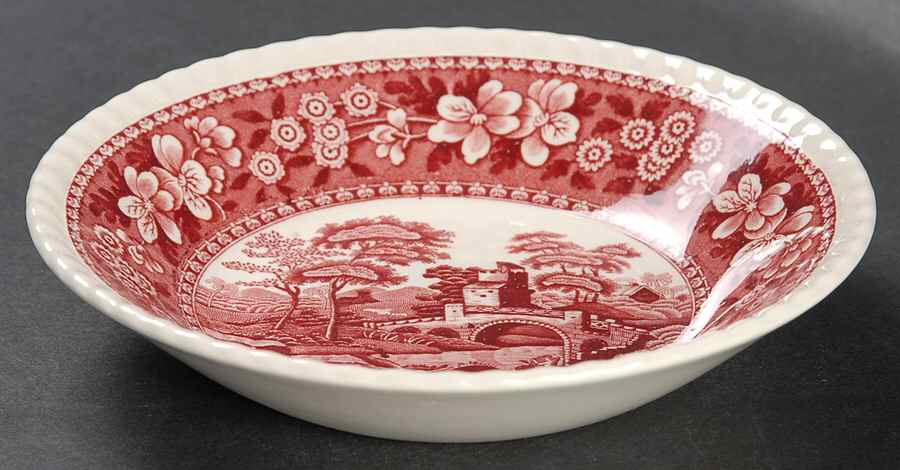 Tower Pink (Newer Backstamp) Fruit/Dessert (Sauce) Bowl by Spode-1