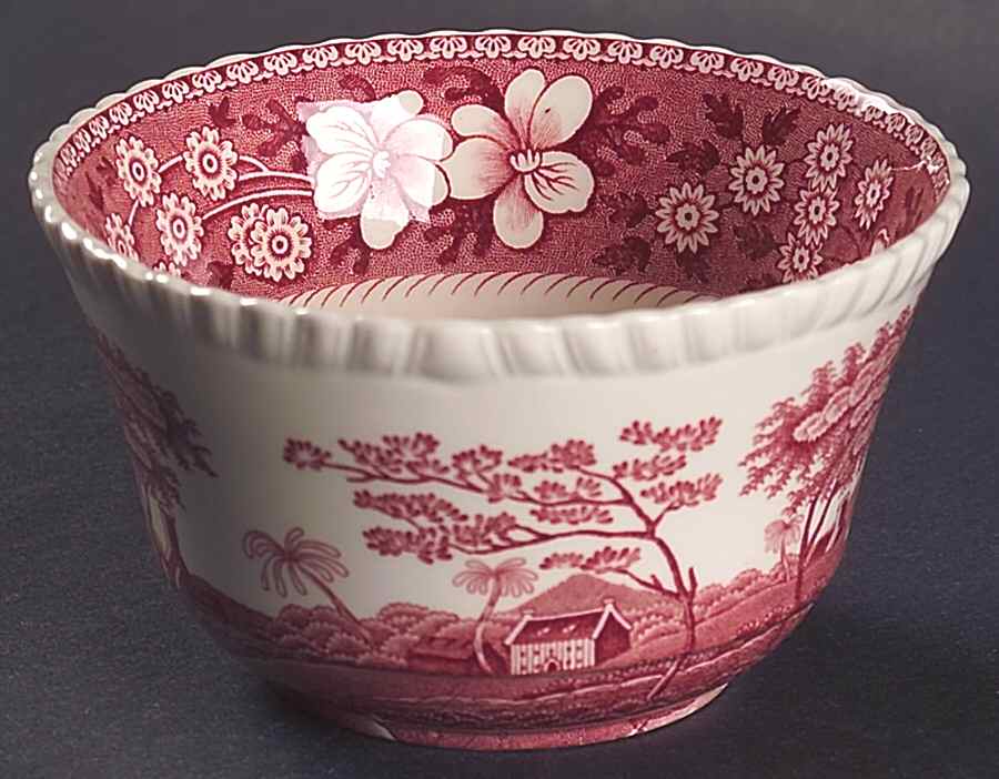 Tower Pink (Newer Backstamp) Open Sugar Bowl by Spode-1