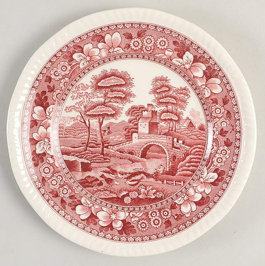 Tower Pink (Older Backstamp) Bread & Butter Plate by Spode-1