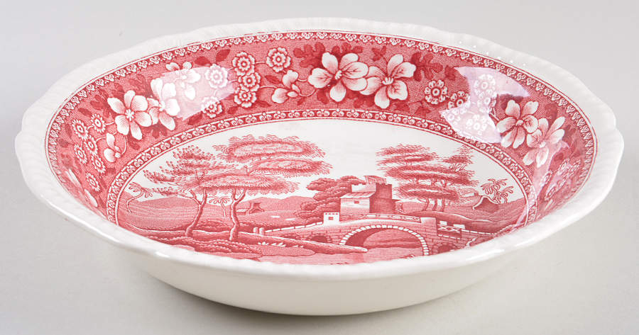 Tower Pink (Older Backstamp) Coupe Soup Bowl by Spode-1