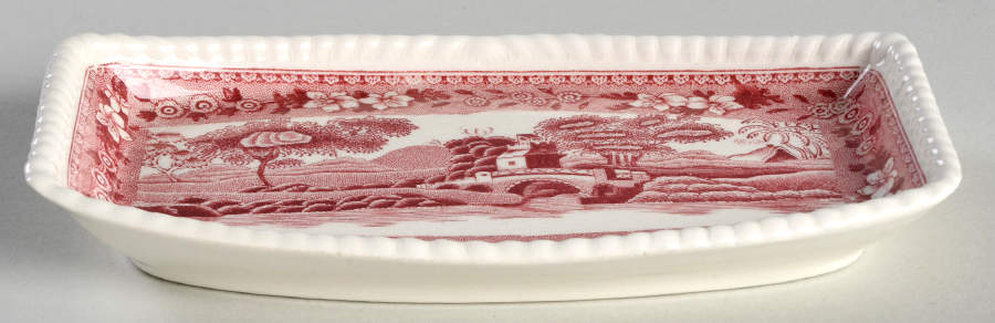 Tower Pink (Older Backstamp) 6" Rectangular Tray by Spode-1