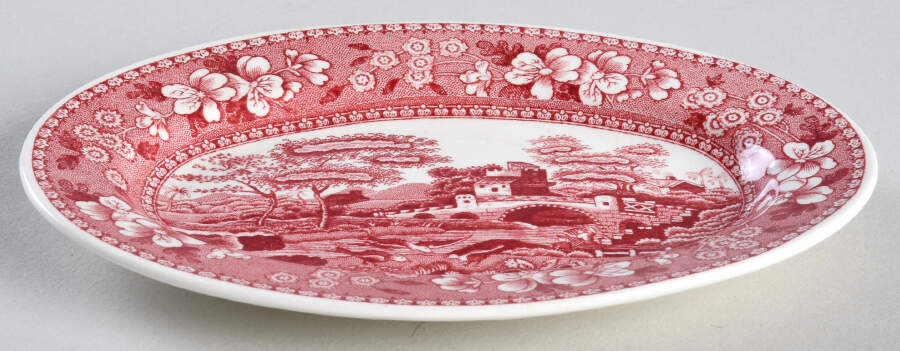 Tower Pink (Older Backstamp) Child's Platter by Spode-1