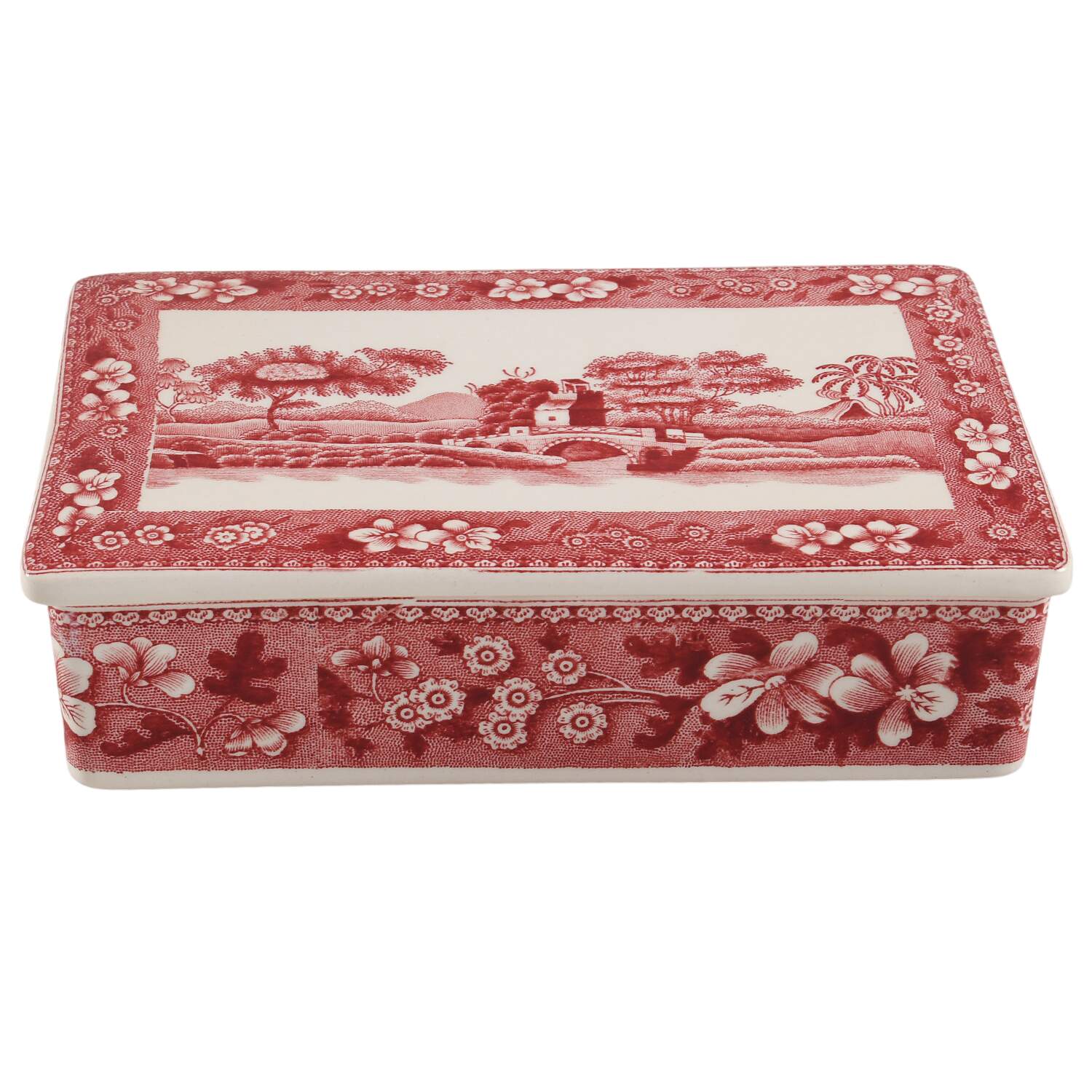 Tower Pink (Older Backstamp) Candy Box & Lid by Spode-1