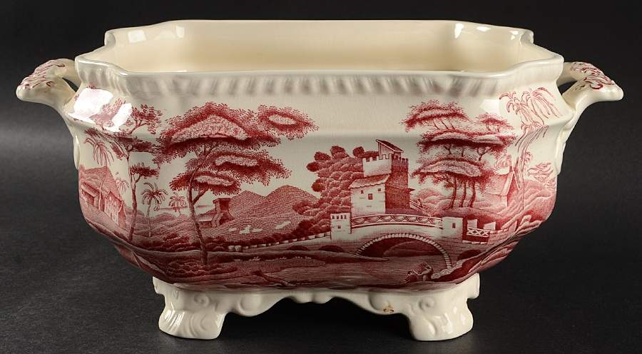 Tower Pink (Older Backstamp) Tureen No Lid by Spode-1