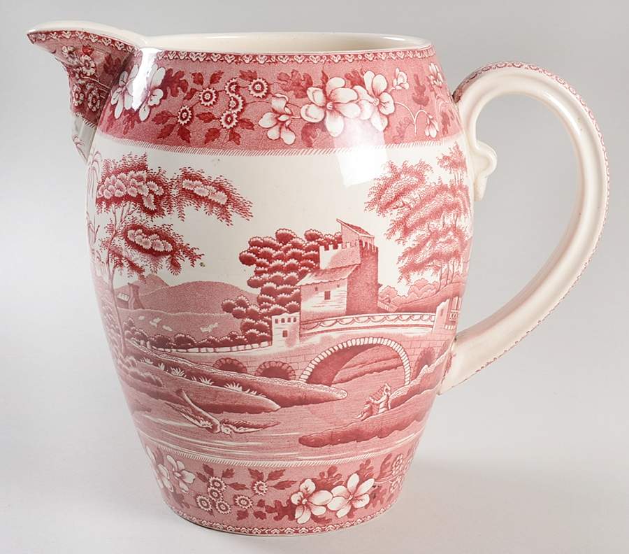 Tower Pink (Older Backstamp) 112 Oz Pitcher by Spode-1