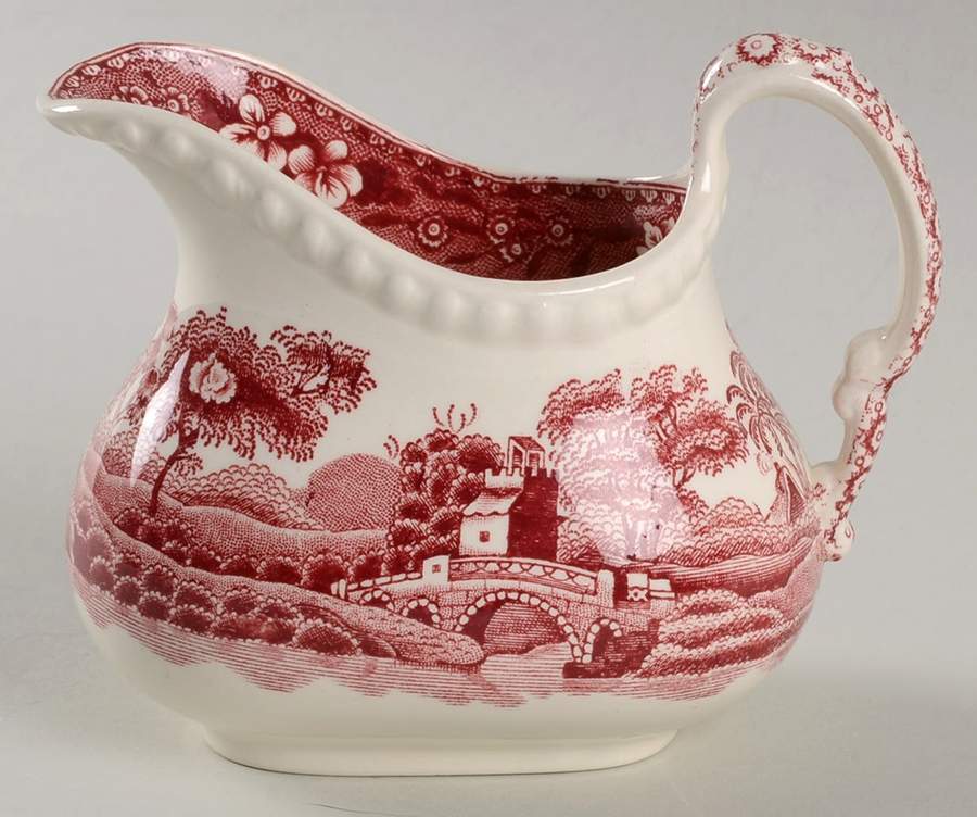 Tower Pink (Older Backstamp) Creamer by Spode-1