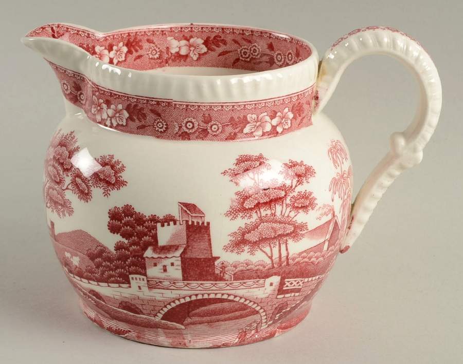 Tower Pink (Older Backstamp) 20 Oz Jug by Spode-1