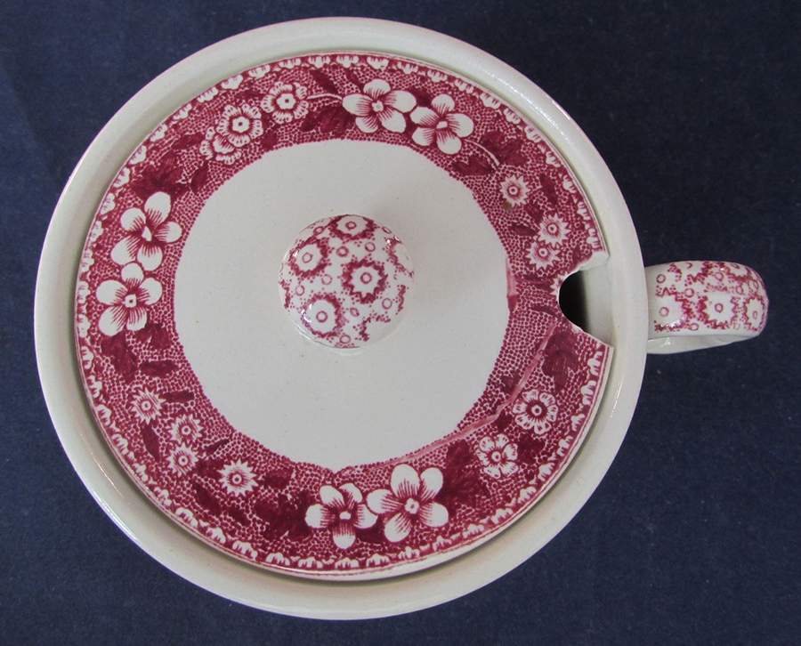 Tower Pink (Older Backstamp) Lid for Mustard Pot by Spode-1