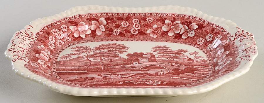 Tower Pink (Older Backstamp) Underplate for Tureen by Spode-1