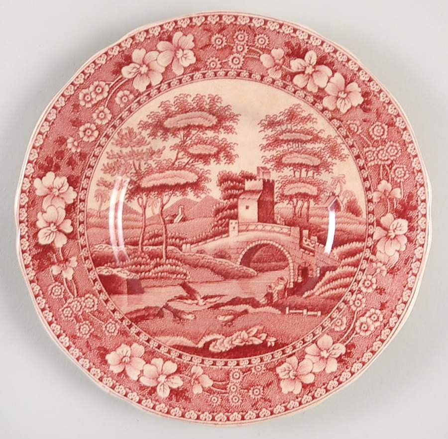 Tower Pink (Older Backstamp) Small Bread & Butter Plate by Spode-1