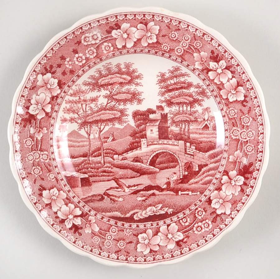 Tower Pink (Older Backstamp) Small Bread & Butter Plate by Spode-1